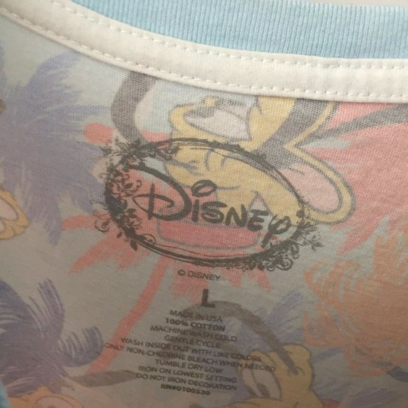 Disney Pluto T Shirt Graphic All Over Print Large - Picture 4 of 6